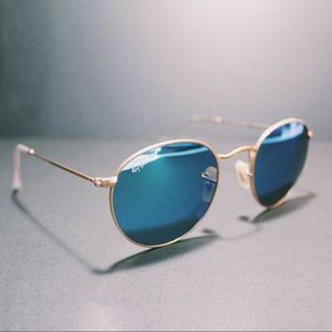 Ray-Ban Polarized Round Metal Sunglasses